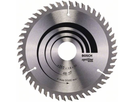 Disco de Sierra Circular BOSCH Optiline Madera 165x30x2.6 mm - 48
