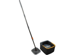 Cubo de fregona giratorio, escurrido automático, agua limpia/sucia. Slowmoose