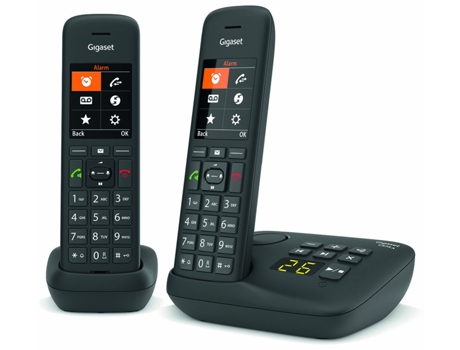 Teléfono GIGASET inalámbrico C575Aduo Dect Duo negro con contestador automático