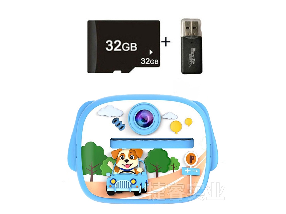 Siurn Hd 1080p Cámara Instantánea Blue Dog Driver32glector De Tarjetas