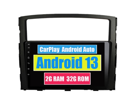Autoradio Multimedia ROVERONE para Mitsubishi Pajero 4 V80 V90 2006 - 2014 CarPlay Android Coche Radio Bluetooth Navegación