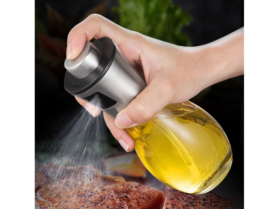 Botella De Aceite En Aerosol De 200 Ml Con Dispensador Antigoteo, Acero Inoxidable, Para Cocina/barbacoa/ensaladas, Clase A+++