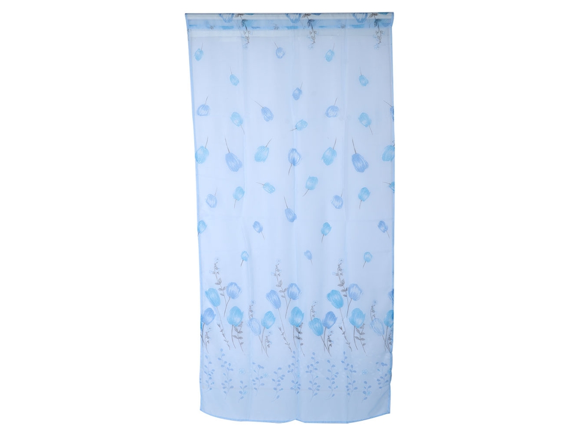 FNINIJEDE Cortinas Transparentes Com Estampa De Girassol Elegante, Cortina De Chuveiro Com Proteção De Privacidade, Filtragem De Luz Para Varanda, Banheiro, Jan