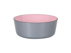 Cuenco Melamina Rosa/Gris 600 ml 14 x 6 cm