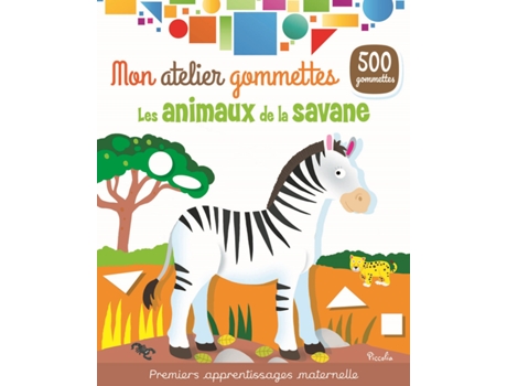 Colored Stickers Savannah Animals PICCOLIA (2 años)