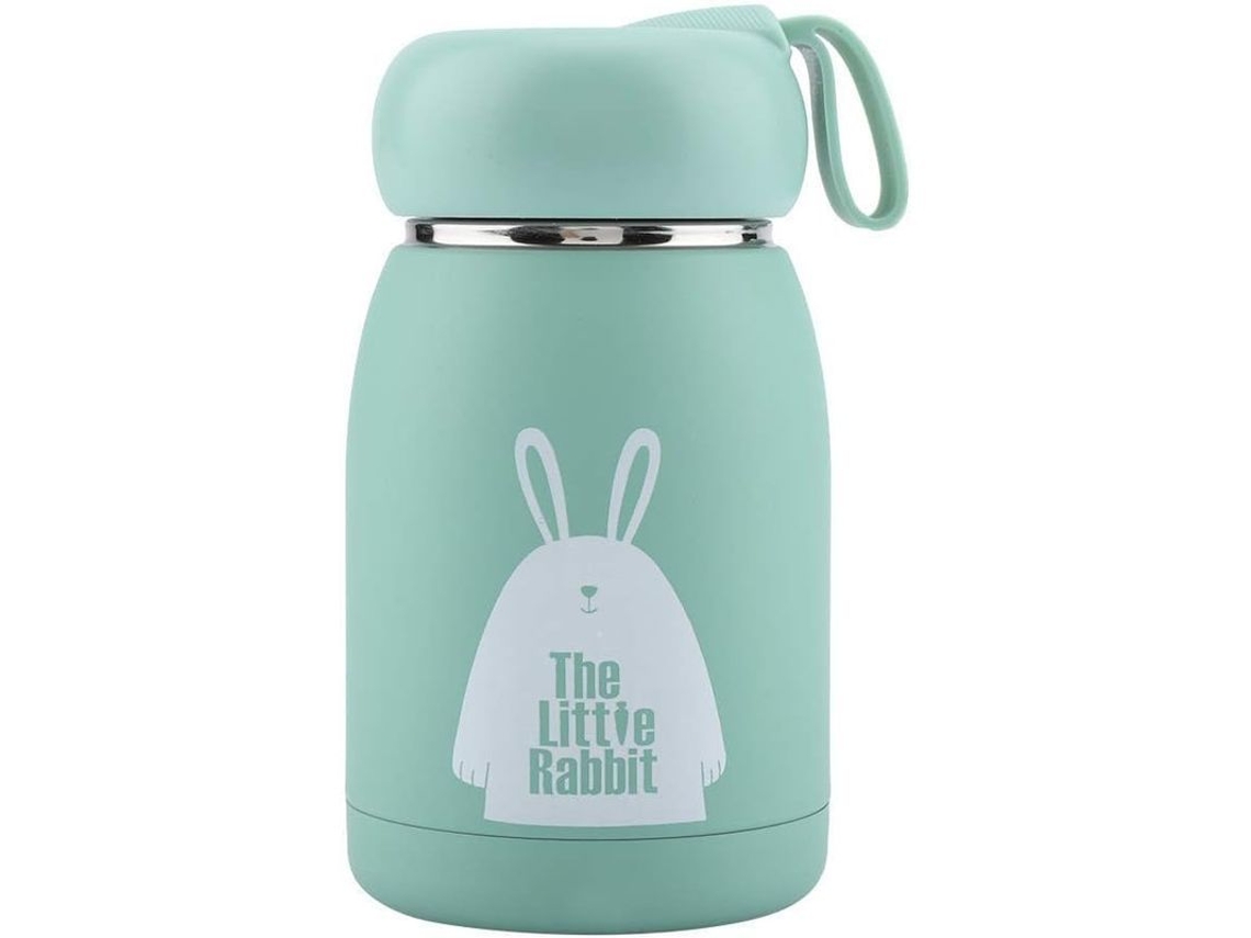 2026-botella De Agua Para Niños, Taza De Viaje De Acero Inoxidable Con Patrón Bonito, 320 Ml (verde)