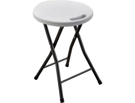 Taburete COFAN Plegable Rondo Blanco (33 x 30 x 46 cm)