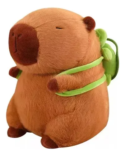 Mochila de peluche de carpincho y tortuga (1 unidad)
