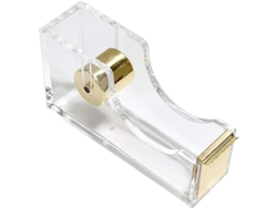 Dispensador De Cinta Adhesiva De Acrílico Transparente, Cortador Antideslizante Para Oficina, Escuela Y Hogar.