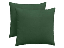 Cojines De Sofá 2 Uds Verde Oscuro 50 X 50 Cm Tela De Pana