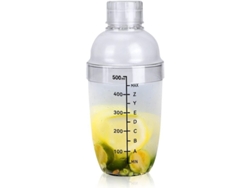 Coctelera De Plástico De 500 Ml Con Escala, Diseño Desmontable, Para Bebidas Y Cócteles.