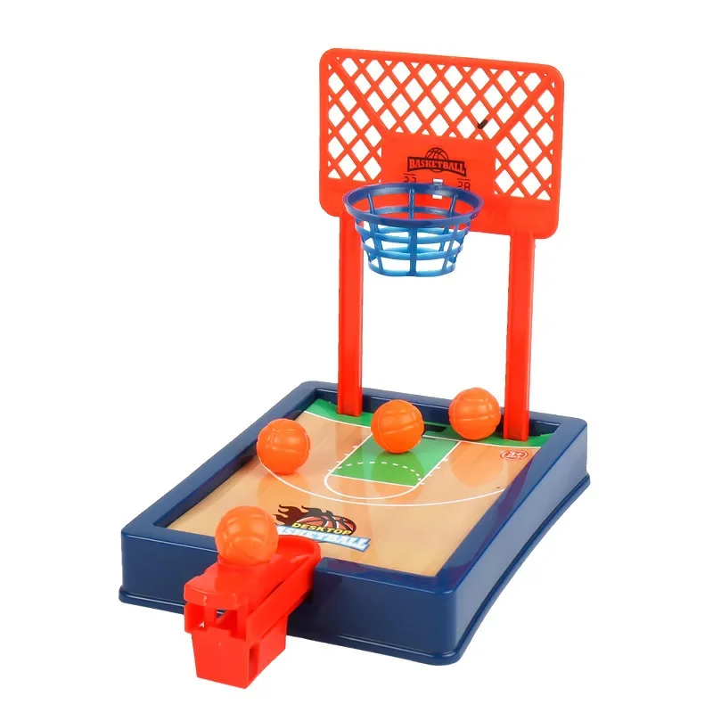 Juego de baloncesto de mesa, juguete deportivo para competición de baloncesto de dedo Mdug (azul)
