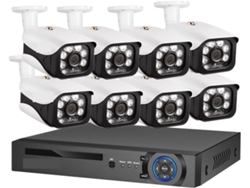 Sistema De Cámaras De Seguridad Para El Hogar 4k Ultra Hd De 8 Mp Con Kit Poe, Nvr Y Cctv Para Calles.