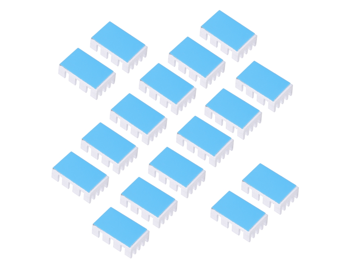 2026as-60 Piezas Disipadores De Calor De Aluminio Módulo Placa Radiador Para Componentes Electrónicos Routers