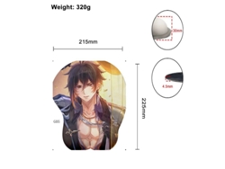 G05 Lh-207 SIURN Alfombrilla de ratón de silicona 3D con dibujos animados de anime