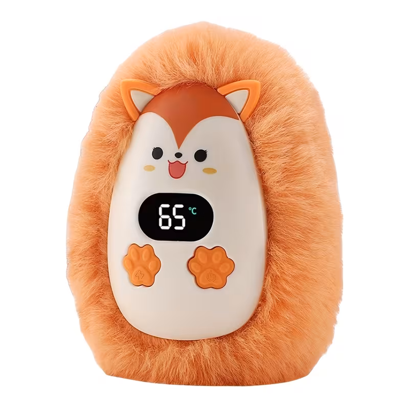 Lindo calentador de manos de peluche con 3 configuraciones de temperatura y pantalla digital, un regalo encantador de Stelasplen