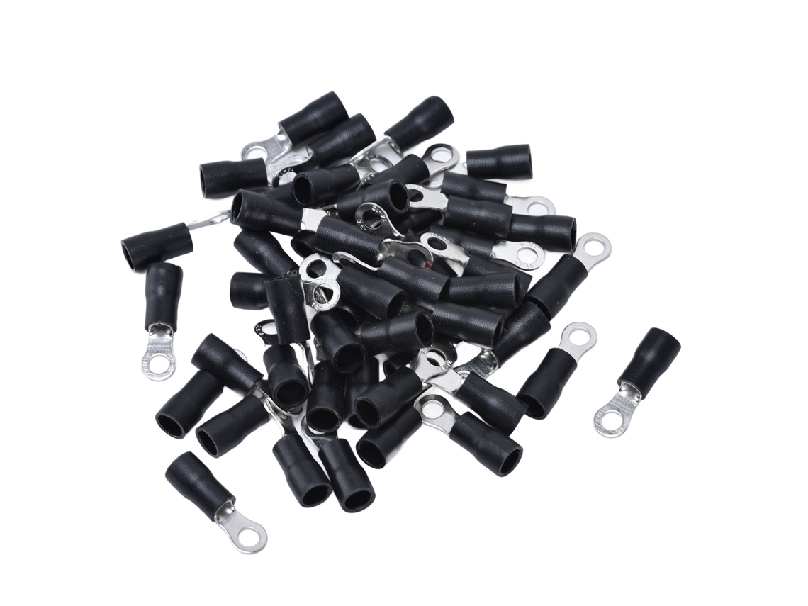 2026-as-50 Piezas Conector de anillo AWG14-12 Conector de cable terminal aislado para equipo