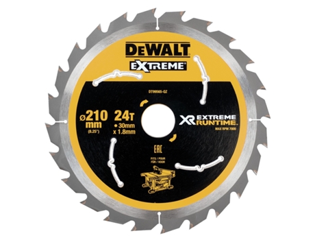 DEWALT DT99565-QZ - Hojas para Sierra Circular Estacionaria XR EXTREME RUNTIME 210mm x 30mm 24D