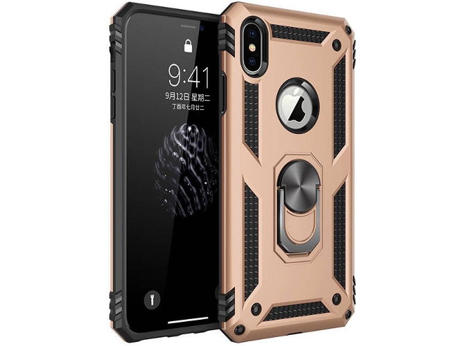 Funda iPhone 6 Plus, 7 Plus, 8 Plus Armadura Dorado