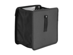 Bolsa de almacenamiento plegable negra para coche, organizador de basura