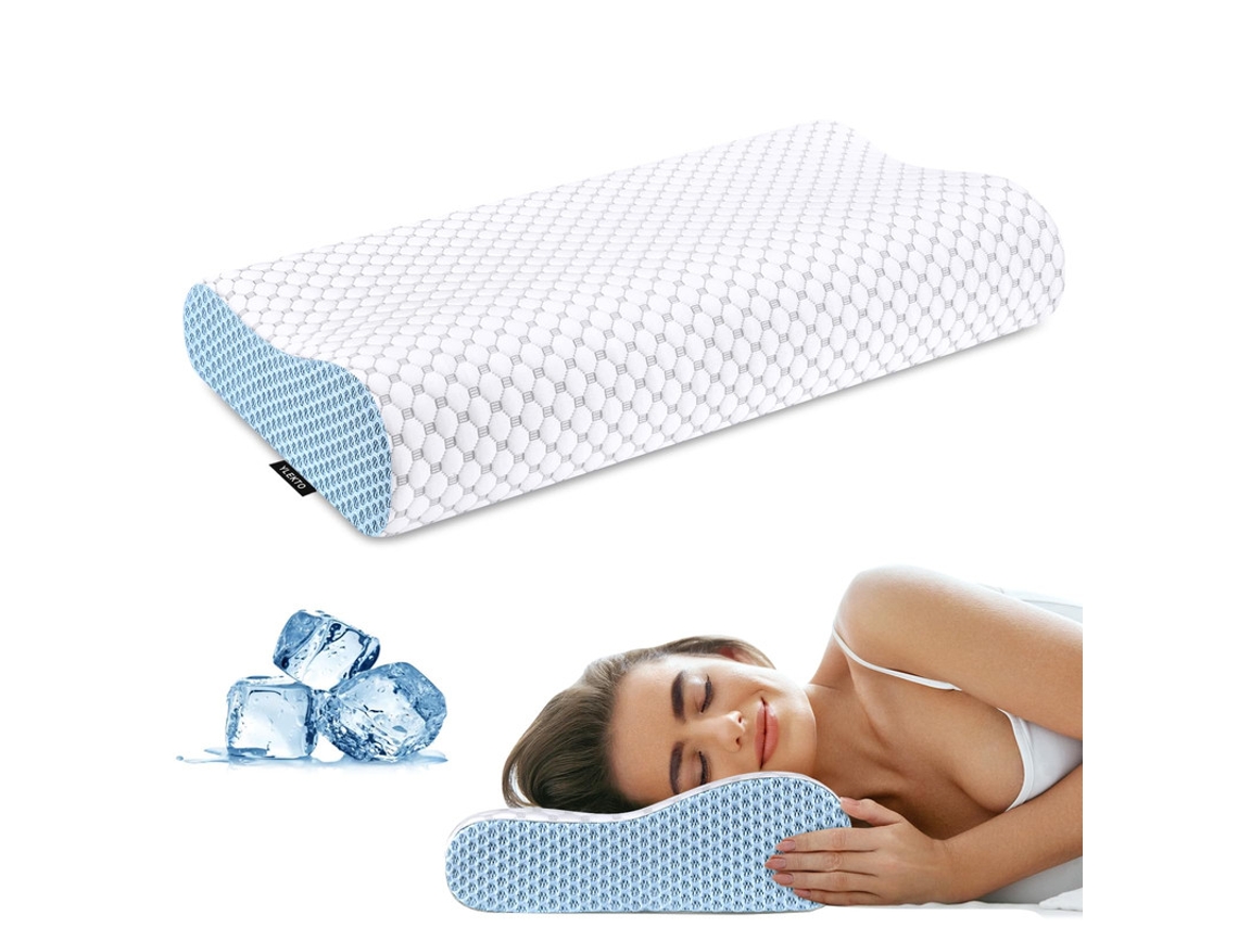 Almohada Cervical Para El Cuello, Almohadas De Espuma Viscoelástica Contorneadas, Almohada Ergonómica Inodora
