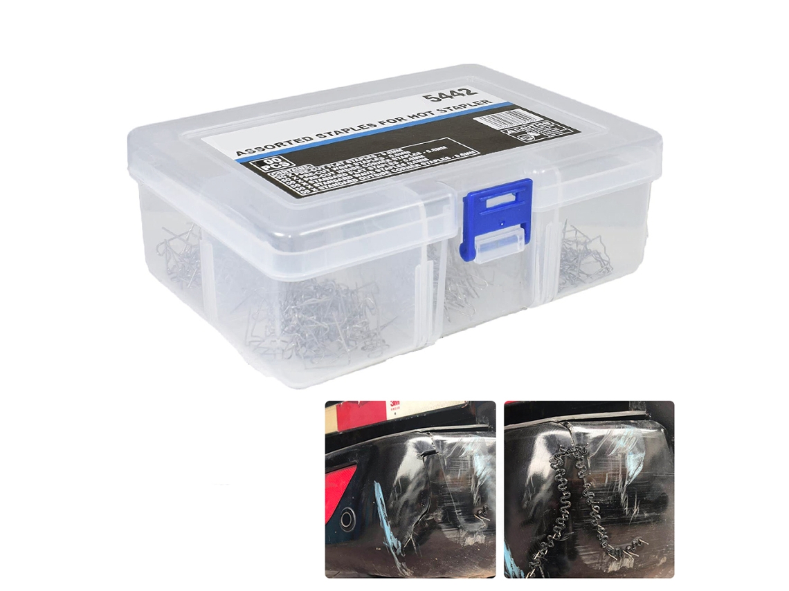 600 Clavijas De Soldadura En Caliente De Acero Inoxidable Para Reparación De Parachoques De Automóviles Con Caja, 0,6 Mm 0,8 Mm