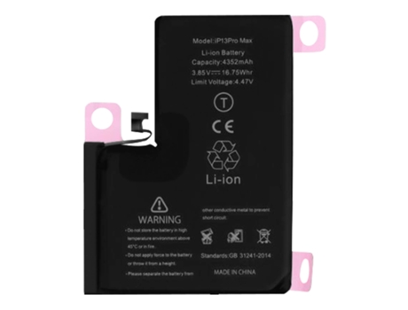 Batería Interna iPhone 13 Pro Max 4352 mAh 100% Compatible Reemplaza A2653 CLAPPIO