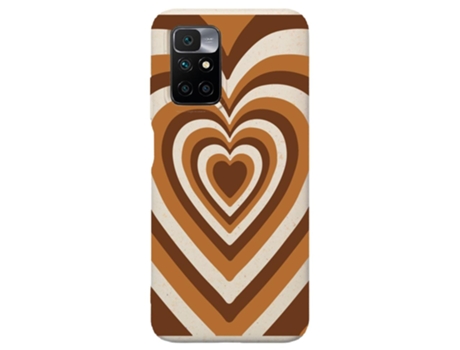 Funda Móvil Oficial Corazón Marrón Compostable Base para Xiaomi Redmi 10 Global PHONECASES3D Blanco