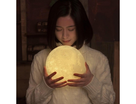 Nuevo tipo de lámpara lunar interior mágica de la cama del dormitorio de la luz LED 3D de la Luna Llena