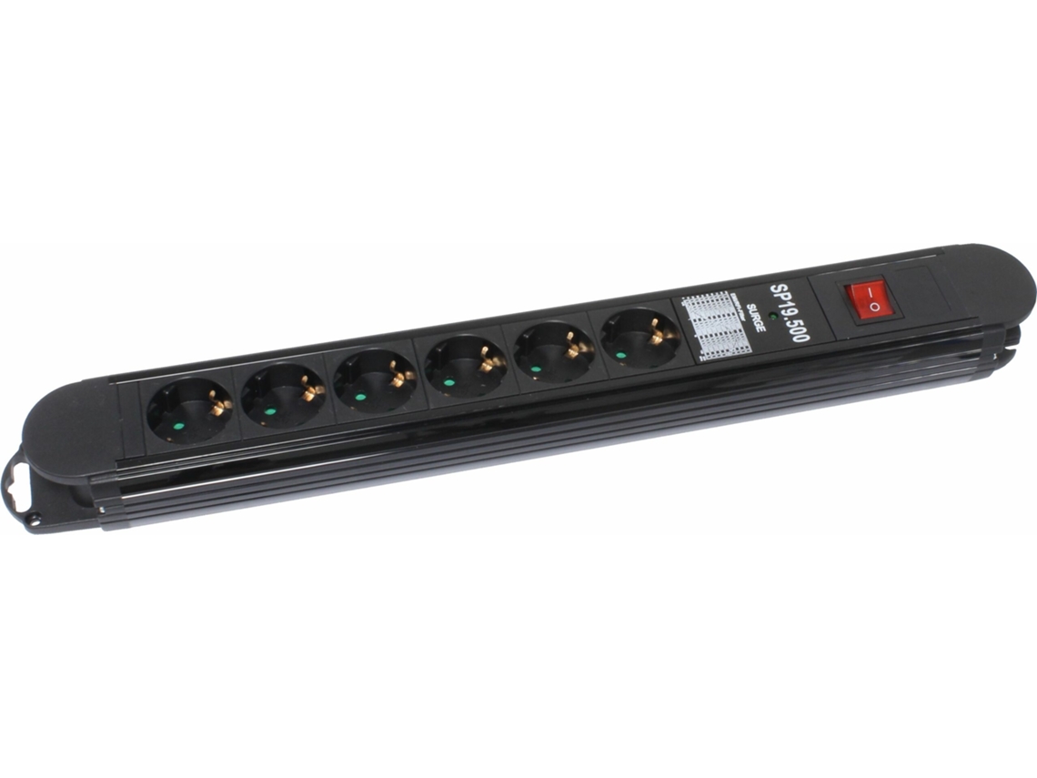 MADER 68003 Base de Enchufe Con Interruptor Emi Rfi 6 Enchufes 3M 3G X 1.5Mm²