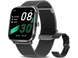 Reloj inteligente Yizhood resistente al agua IP67, pantalla táctil de 1.69", 24 horas, calorías, GPS, pulsera de actividad (negro)