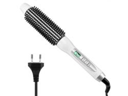 Plancha De Pelo Profesional Con Electrodoméstico De Cerámica De 32 Mm Con Iones Negativos, Enchufe Europeo Y Pantalla Lcd Para Rizar Y Alisar El Cabello.