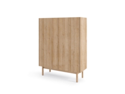 Aparador FURNLUX Boho (Beige, Madera Contrachapada - 97X37X122 Cm)