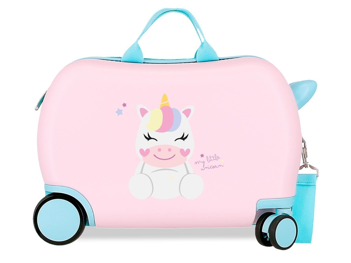 Maleta infantil Happy Pets Abs Pink Roll Road