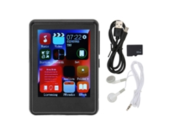 Reproductor Mp3 Con Bluetooth 5.0, Pantalla Táctil Completa, Grabadora, Radio Fm, Lector De Libros Electrónicos, 4+32 Gb, Negro