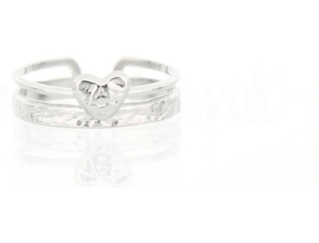 Anillo MISSTREND Mimosa (Acero Inoxidable - Plateado - Ajustable)