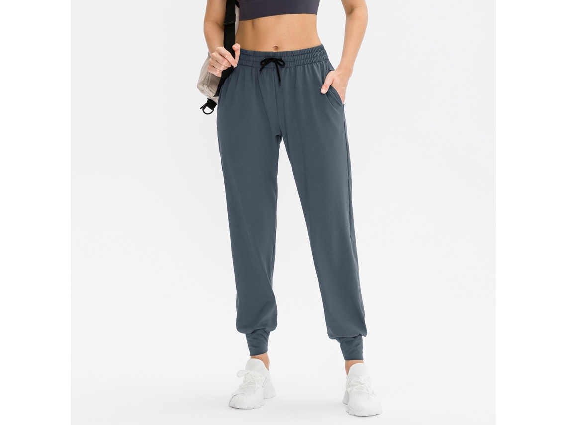 2026rebe-pantalones Jogger Para Mujer Con Bolsillos Cintura Elástica Con Cordón Pantalones Deportivos Sueltos Para Correr Yoga Gimnasio Outdoor