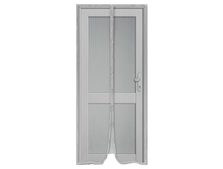 Cortina Mosquitera Magnética para Puerta 100x220 cm Universal Gris TIENDA EURASIA