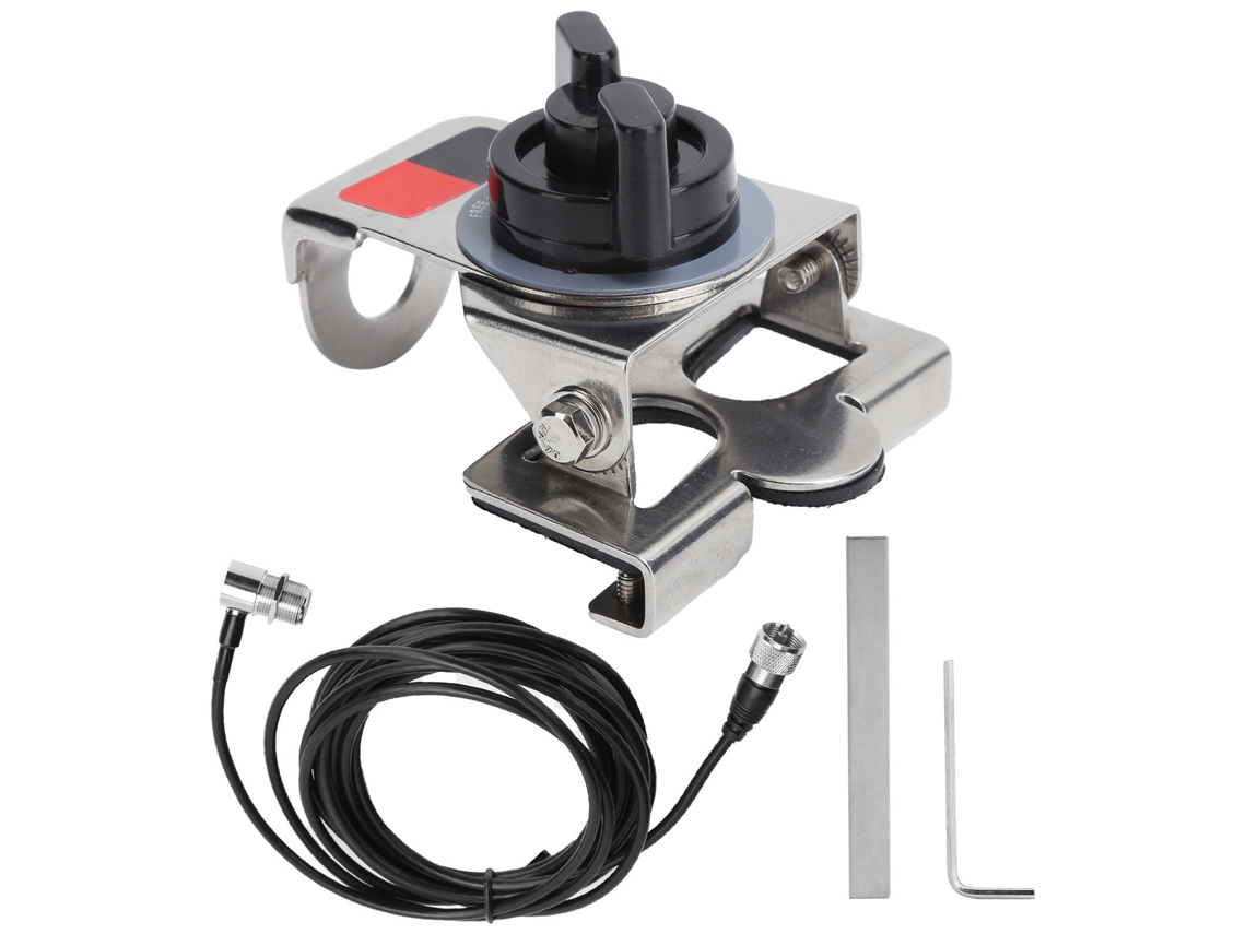 Antena Ajustable De Acero Inoxidable Para Portón Trasero Con Cable De 5 M Para Radio De Coche