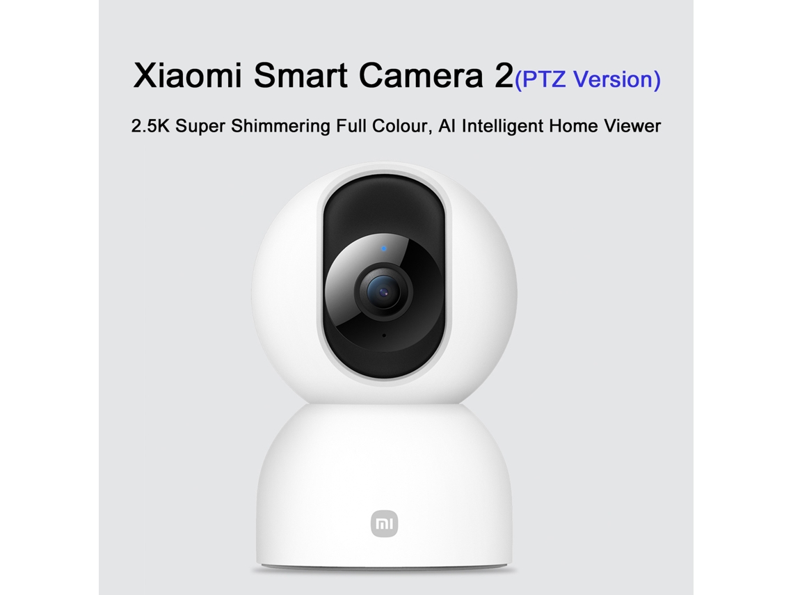 Cámara inteligente Xiaomi Mijia PTZ 2.5k de 4MP para seguridad del hogar con visión nocturna de 360°.
