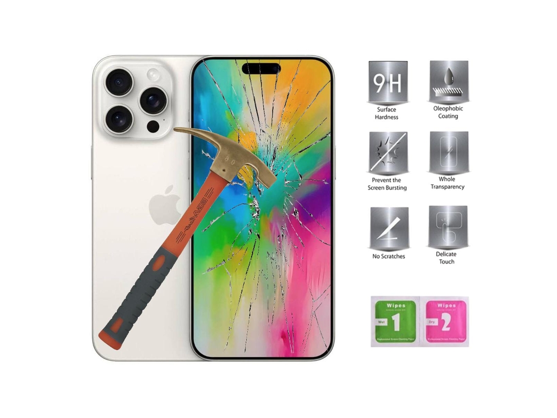 Protector Pantalla Apple Iphone 16 Pro Max (5g) Cristal Templado Ptc Movilear
