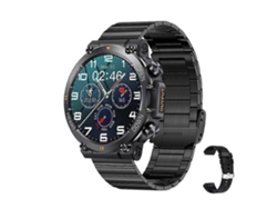 Reloj inteligente militar para hombre, resistente, con monitor de ritmo cardíaco y monitor de actividad física para bicicleta eléctrica (contesta y realiza llamadas)