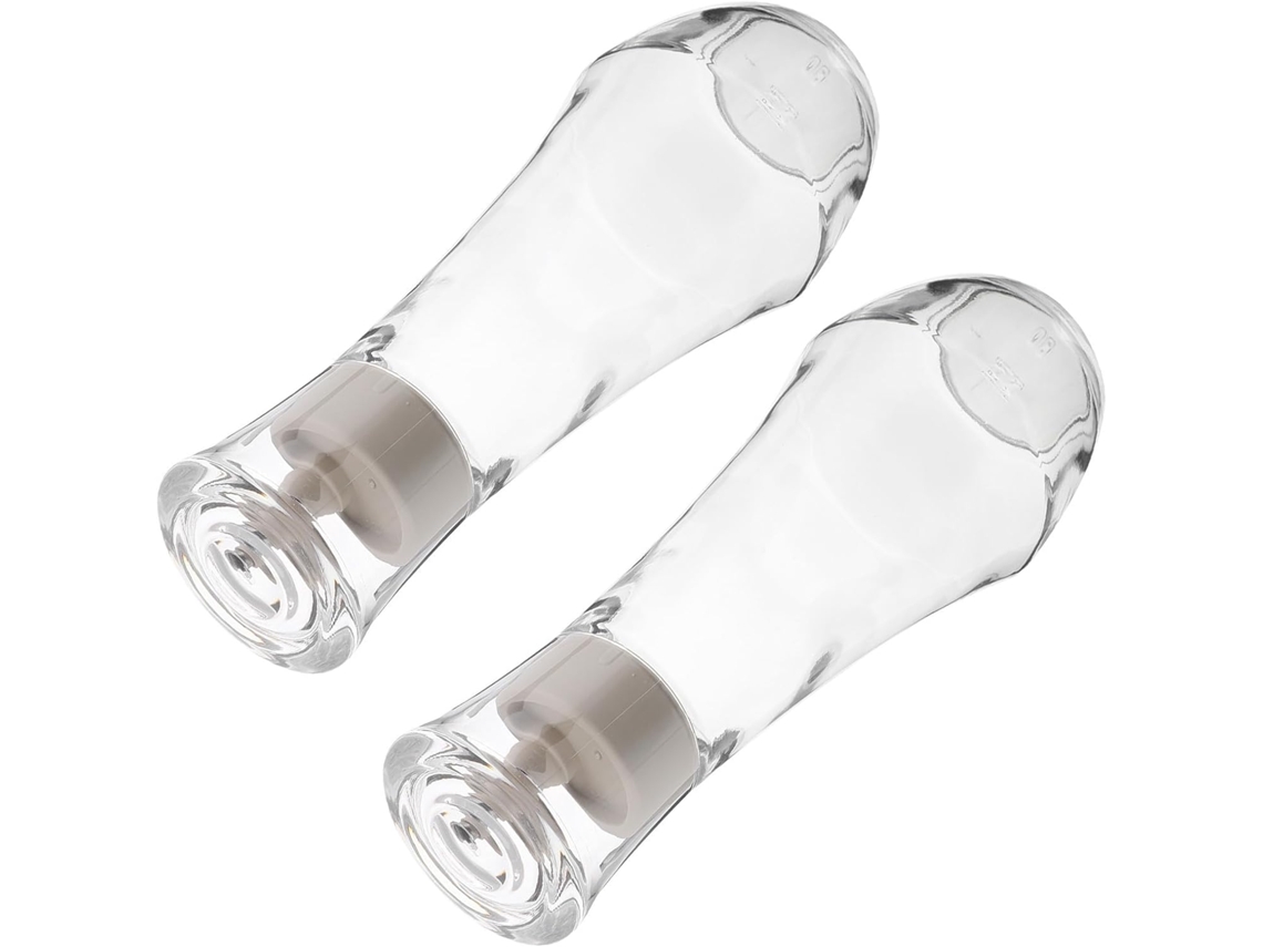 Dispensador De Enxaguante Bucal Com Design Elegante Para Banheiro, 260 Ml, Com Tampa E Suporte Para Copo, 2 Peças Para