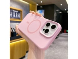 (rosa, Iphone 17 Pro Max) Funda De Silicona Líquida Para Iphone, Fuerte Fijación Magnética