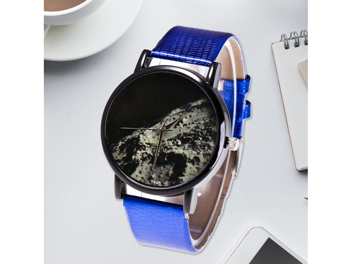 Reloj De Cuarzo Analógico Para Mujer Con Correa De Pu, Regalo De Moda Estudiante (azul)