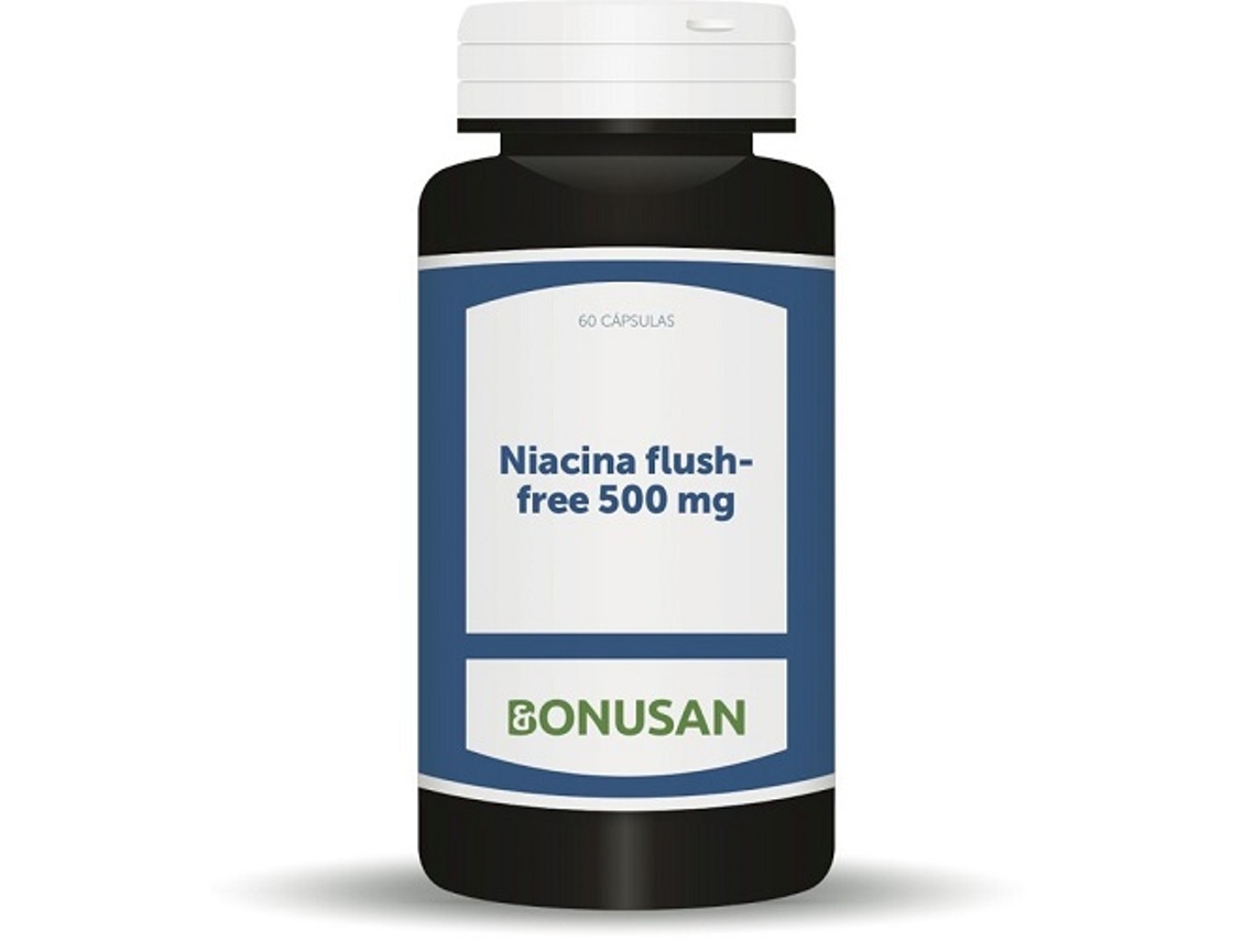 Complemento Alimentar BONUSAN Niacina Flush-Free (60 cápsulas de 500mg)