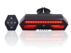Luz Trasera Bicicleta Usb Recargable Auto On/off Ipx6 Rojo Negro Yizhood