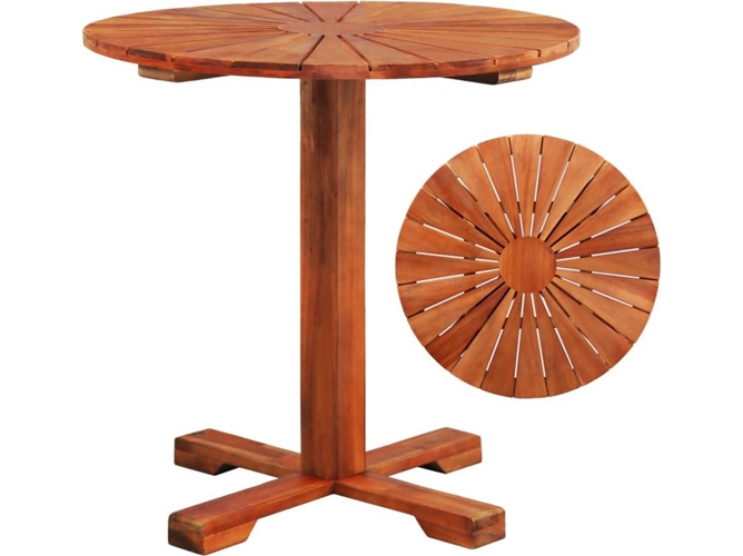 Mesa Jardin VIDAXL Marrón Madera (60x60x50 cm)