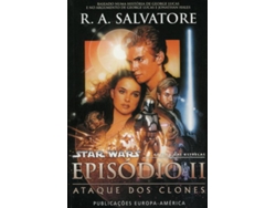 Libro Star Wars - Ataque dos Clones Episódio II - Guerra das Estrelas de R A Salvatore