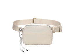 Mochila, riñonera unisex con altura ajustable, color blanco roto Eifson